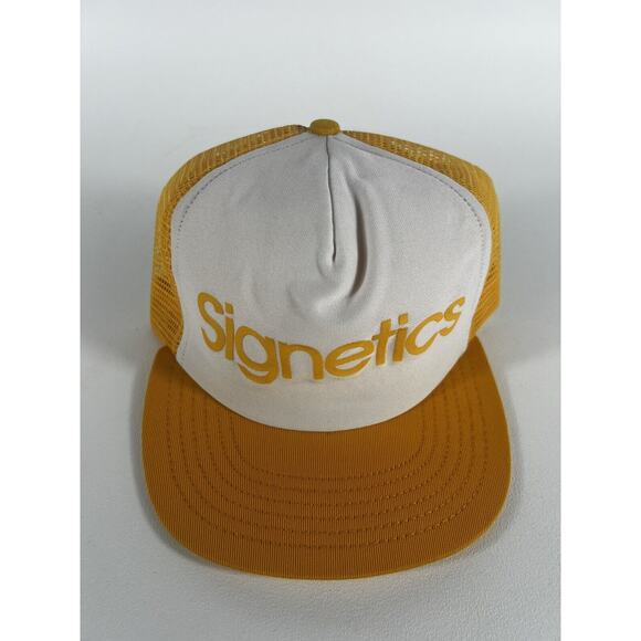 Vintage Signetics Philips Electronics Adjustable Snapback Trucker Hat – Rare - Picture 1 of 6